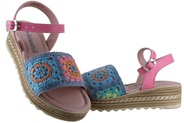 BLASITO SANDALIA PLATAFORMA MODA CASUAL HEBILLA NIÑA 96215