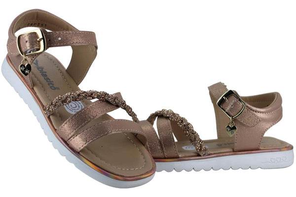 BLASITO SANDALIA HUARACHE BRILLOS CASUAL HEBILLA NIÑA 96226
