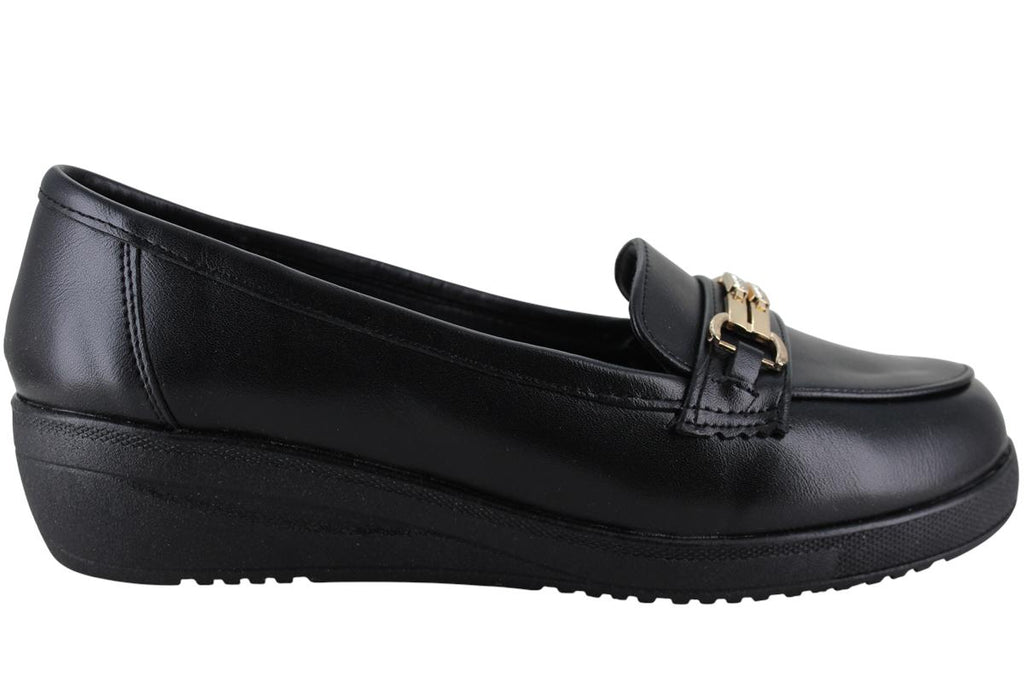 LADY ONE ZAPATO MOCASIN CUÑA MODA CASUAL FORMAL MUJER 96233