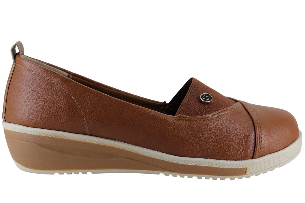 LADY ONE ZAPATO MOCASIN CUÑA MODA FORMAL CONFORT MUJER 96234