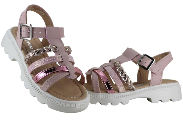 YUYIN SANDALIA HUARACHE BRILLOS CASUAL HEBILLA NIÑA 96247