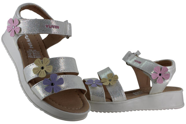 YUYIN SANDALIA HUARACHE FLORES CASUAL CONTACTEL NIÑA 96248