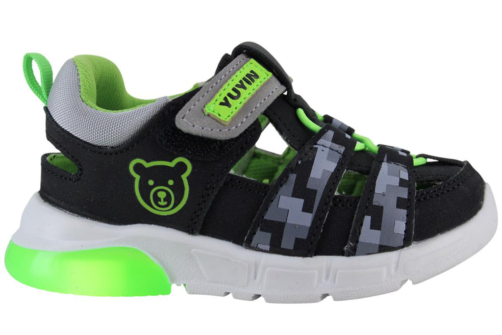 YUYIN SANDALIA HUARACHE CERRADO LUCES CONTACTEL NIÑO 96251
