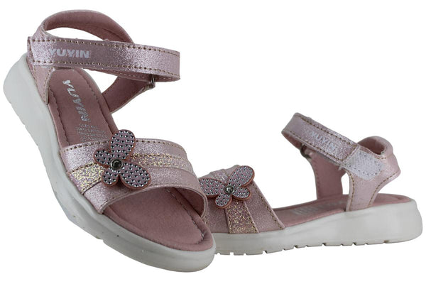 YUYIN SANDALIA HUARACHE CASUAL BRILLOS CONTACTEL NIÑA 96261