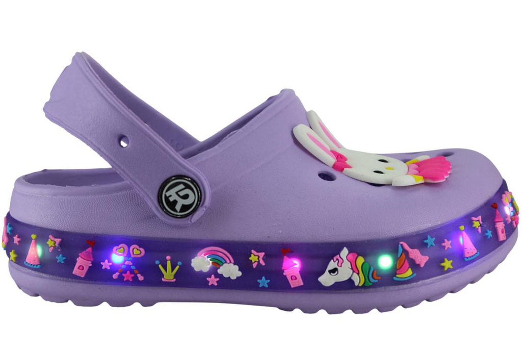 EVA MODA SANDALIA CLOGS LIGERO PIN CONEJO BUNGEE NIÑA 96309