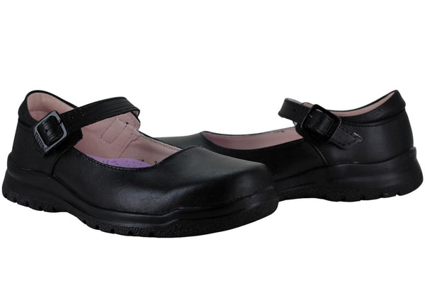 YUYIN ZAPATO BALERINA ESCOLAR FORMAL PIEL HEBILLA NIÑA 96754
