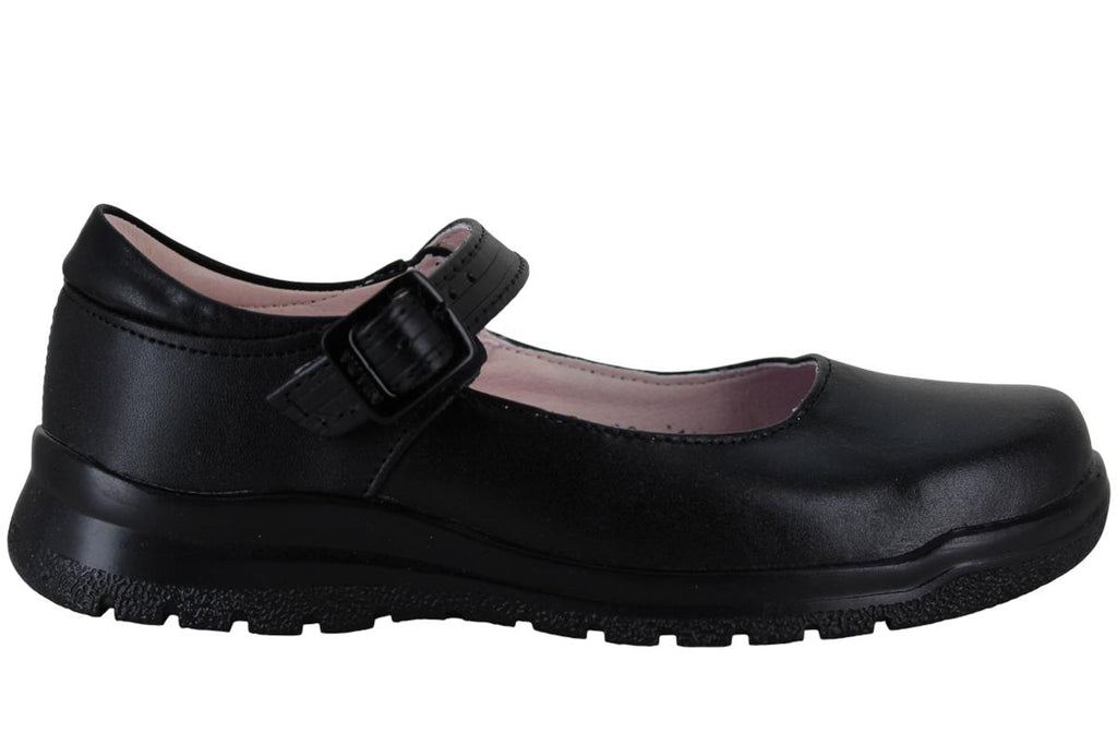YUYIN ZAPATO BALERINA ESCOLAR FORMAL PIEL HEBILLA NIÑA 96755