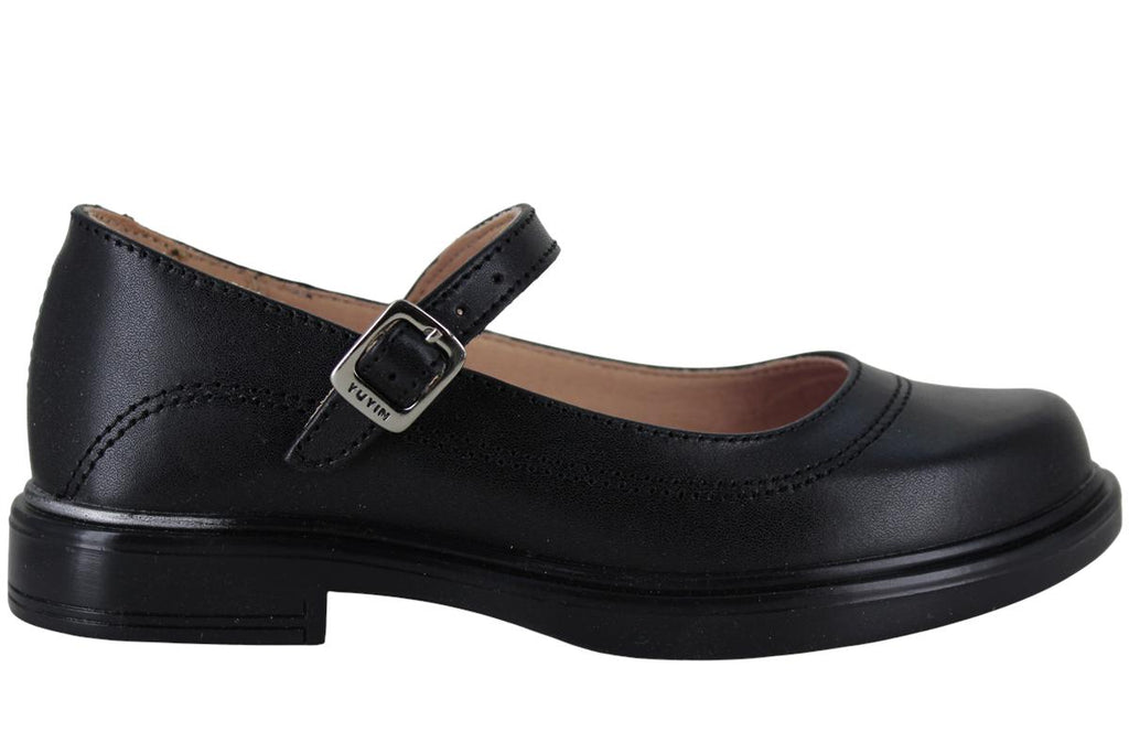 YUYIN ZAPATO BALERINA ESCOLAR FORMAL PIEL HEBILLA NIÑA 96774