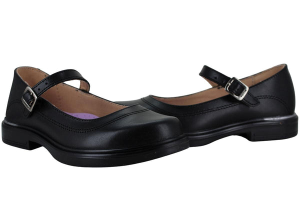 YUYIN ZAPATO BALERINA ESCOLAR FORMAL PIEL HEBILLA NIÑA 96774