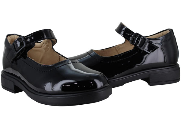 BAMBINO ZAPATO BALERINA TACON MODA ESCOLAR CHAROL NIÑA 96797