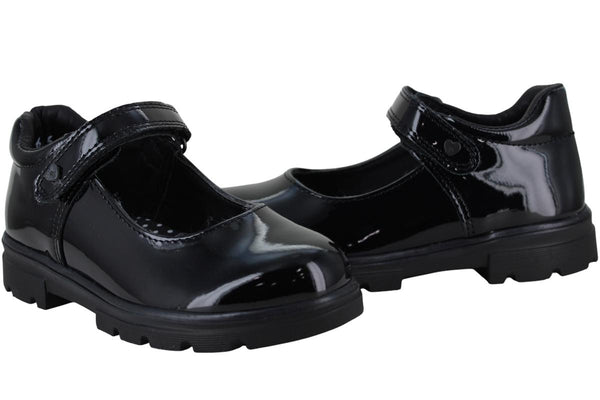 BAMBINO ZAPATO BALERINA MODA ESCOLAR LISO CHAROL NIÑA 96800