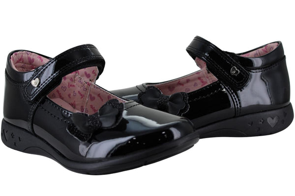 BAMBINO ZAPATO BALERINA MODA ESCOLAR MOÑO CHAROL NIÑA 96809