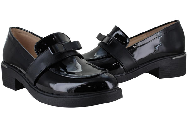 ANA POLET ZAPATO MOCASIN ESCOLAR FORMAL CHAROL MUJER 96823