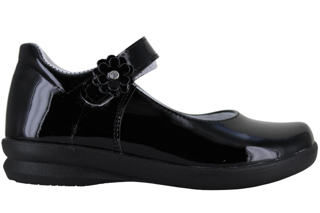 BRIBON ZAPATO BALERINA ESCOLAR FORMAL CHAROL FLOR NIÑA 96896