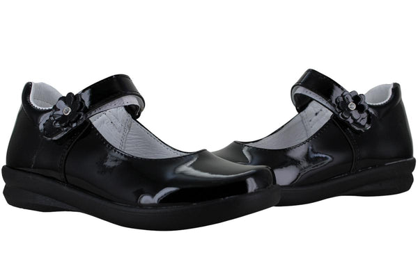 BRIBON ZAPATO BALERINA ESCOLAR FORMAL CHAROL FLOR NIÑA 96896