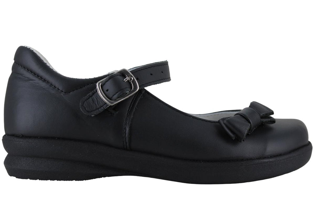 BRIBON ZAPATO ESCOLAR FORMAL PIEL MOÑO HEBILLA NIÑA 96897