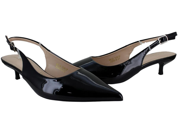 PERUGIA ZAPATILLA TACON ELEGANTE FIESTA CHAROL MUJER 96902