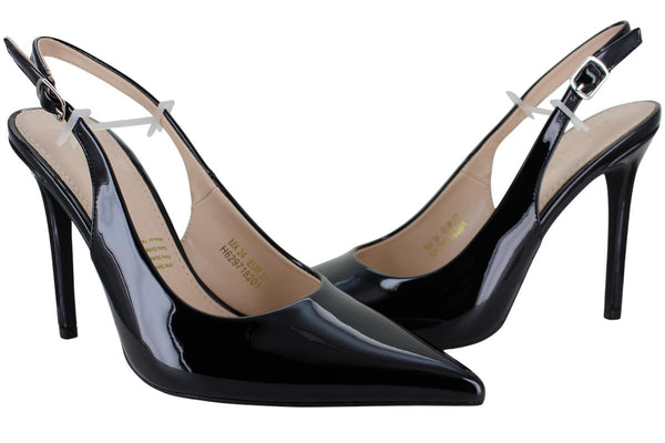 PERUGIA ZAPATILLA TACON ALTO MODA FIESTA CHAROL MUJER 96912