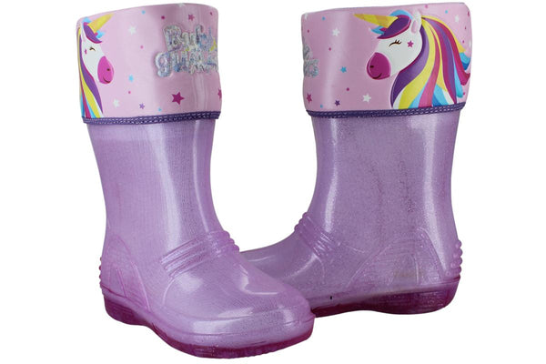 BUBBLE GUMMERS BOTA LLUVIA UNICORNIO CHARCOS AGUA NIÑA 96936