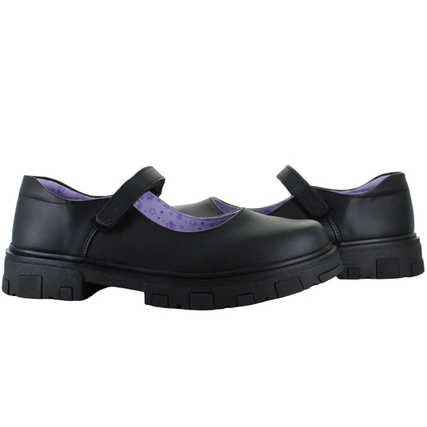 VAVITO ZAPATO ESCOLAR HEBILLA CHUNKY PIEL NIÑA 97002