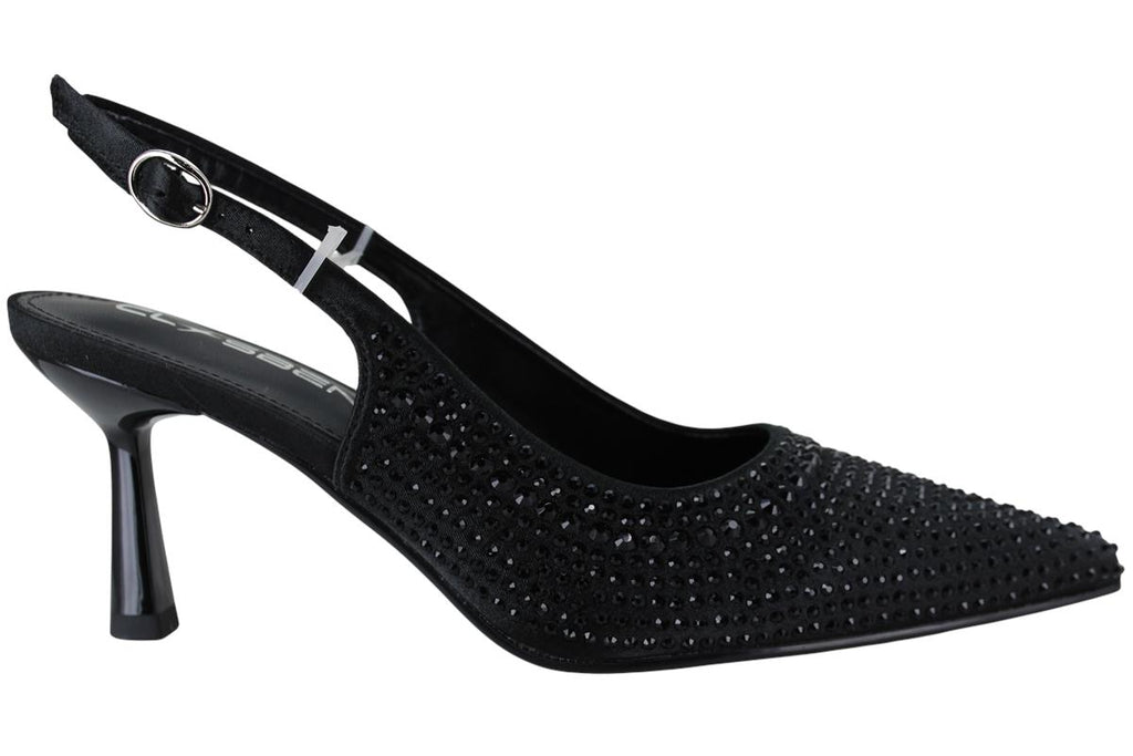 CLASBEN ZAPATILLA TACON MODA ELEGANTE BRILLOS MUJER 97085
