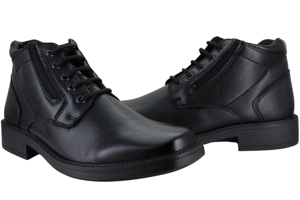 LEONARD SHOES BOTIN MODA ELEGANTE FORMAL LISO HOMBRE 97199