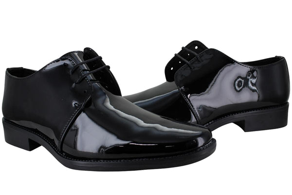 KING WALKER ZAPATO FORMAL MODA ELEGANTE CHAROL HOMBRE 97205