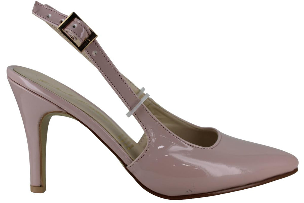 PINK LATTE ZAPATILLA TACON MODA ELEGANTE CHAROL MUJER 97267