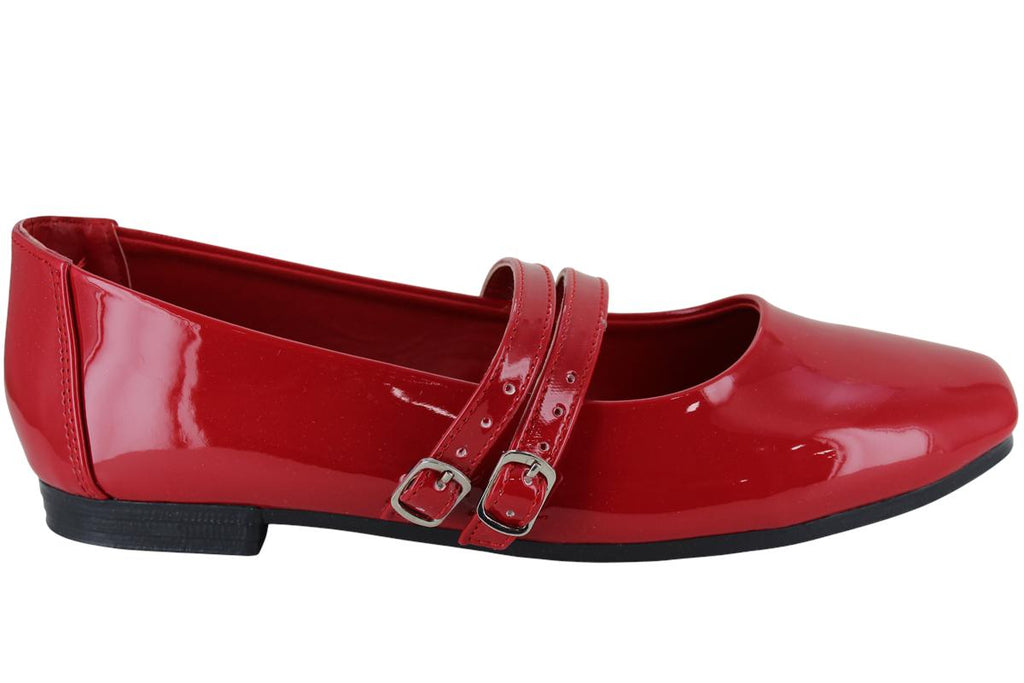 LADY ONE ZAPATO BALERINA CASUAL MODA 2 HEBILLAS MUJER 97491
